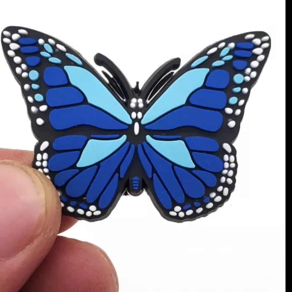 Croc Charms 2pcs Large Blue Butterflies 🦋 Charms NWT
